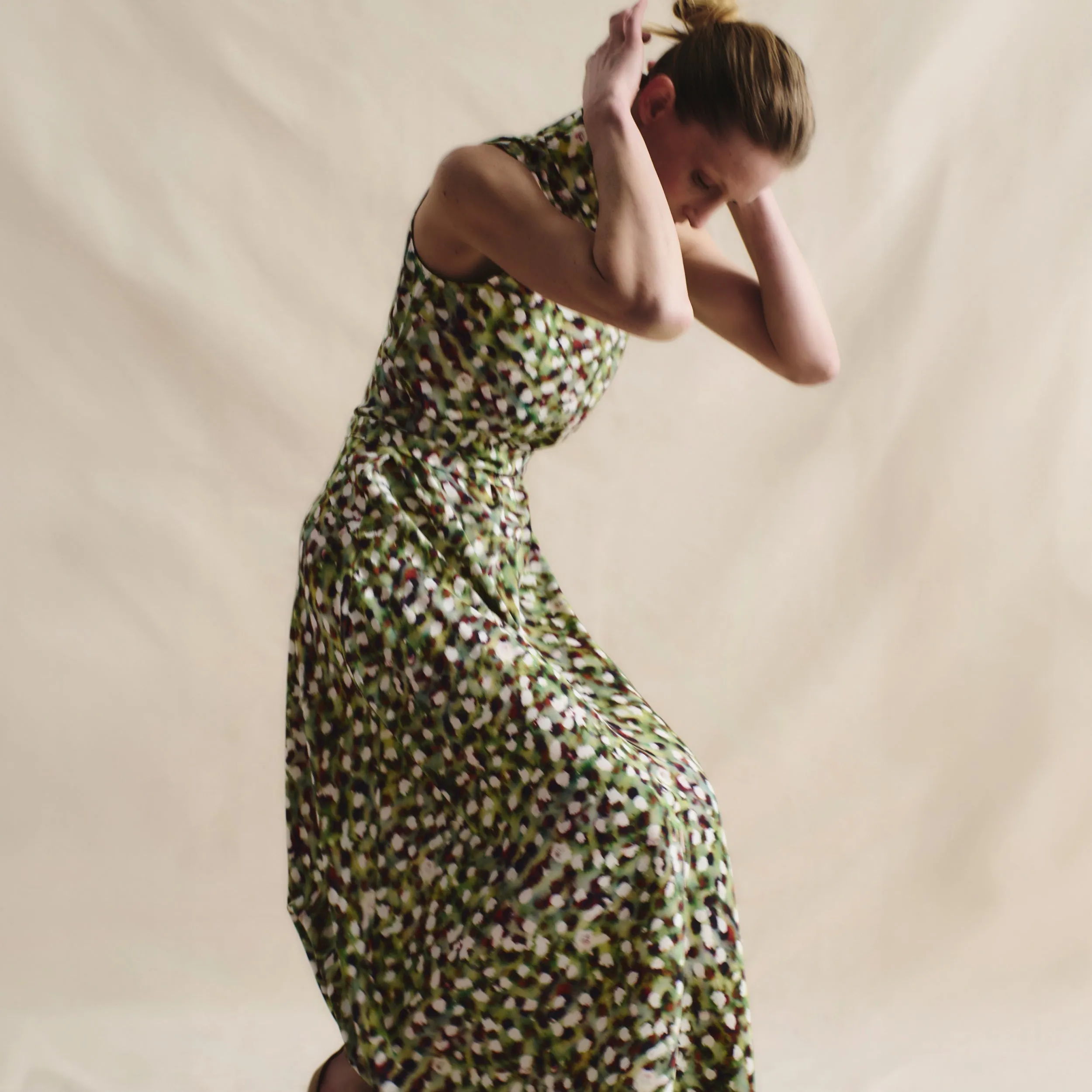 Martina Dress - Washable Silk :: Spotlight Print