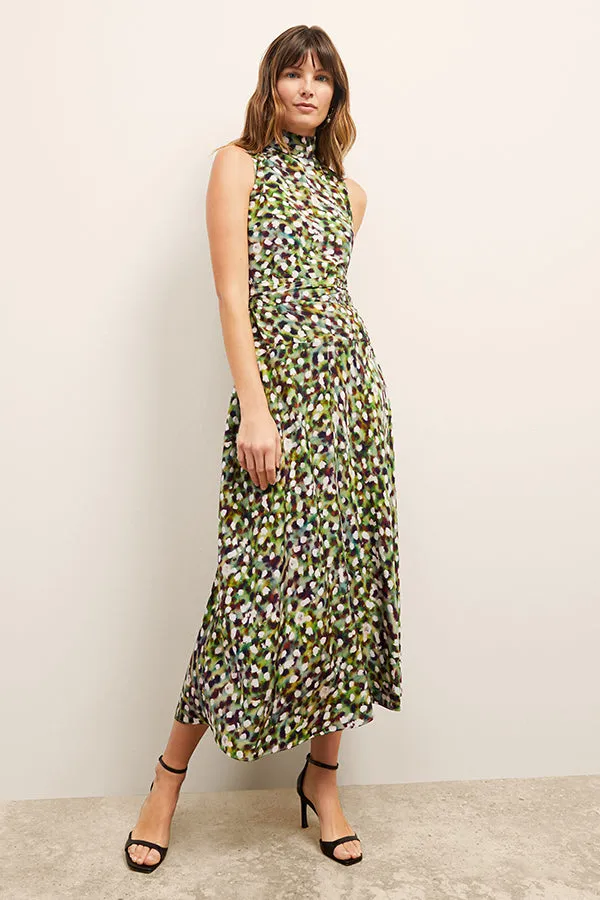 Martina Dress - Washable Silk :: Spotlight Print