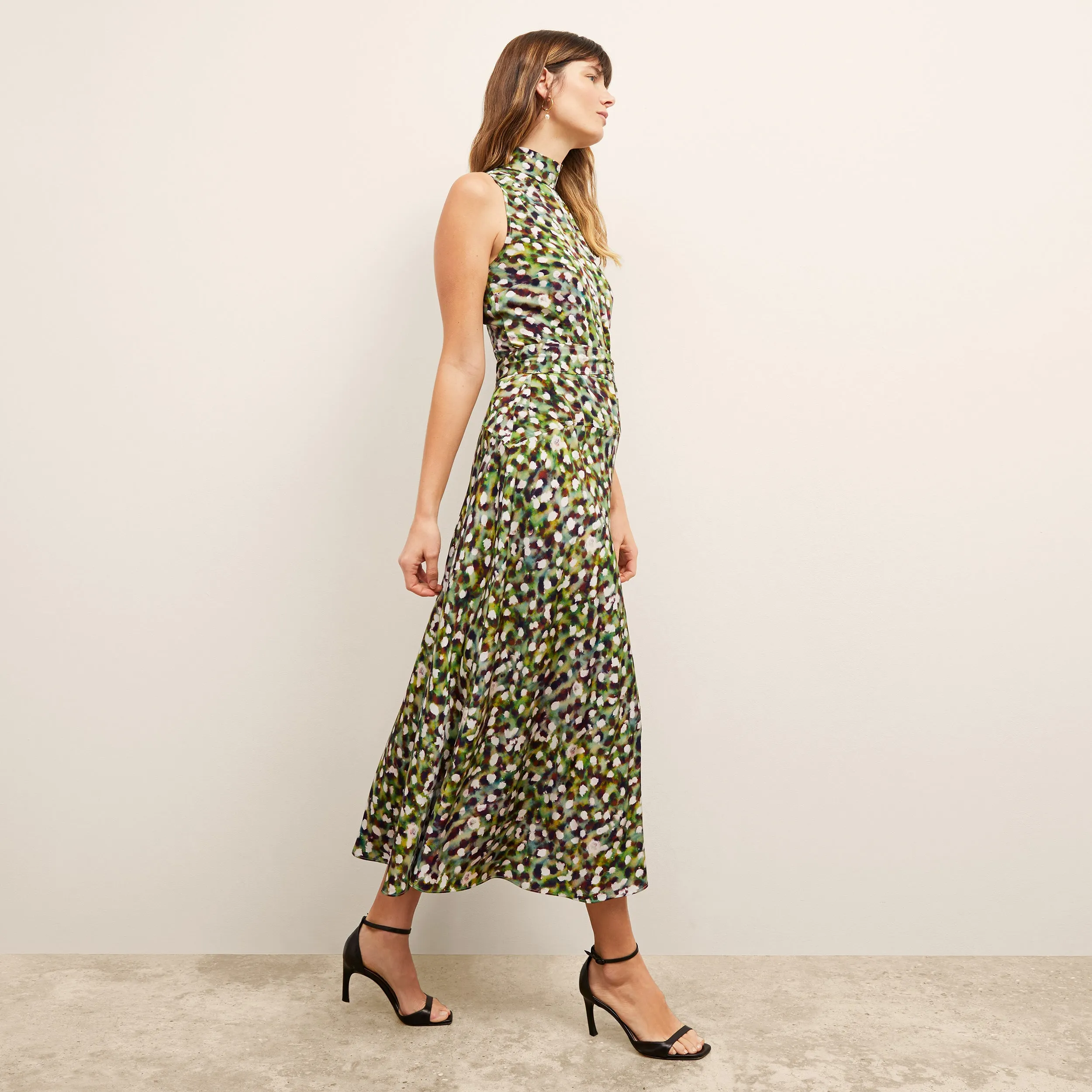 Martina Dress - Washable Silk :: Spotlight Print