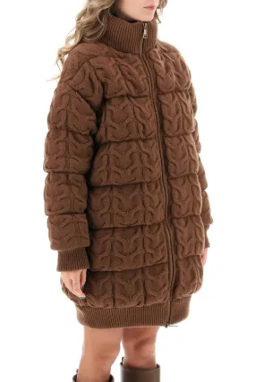 Max Mara Ovatta Knitted Midi Puffer Jacket