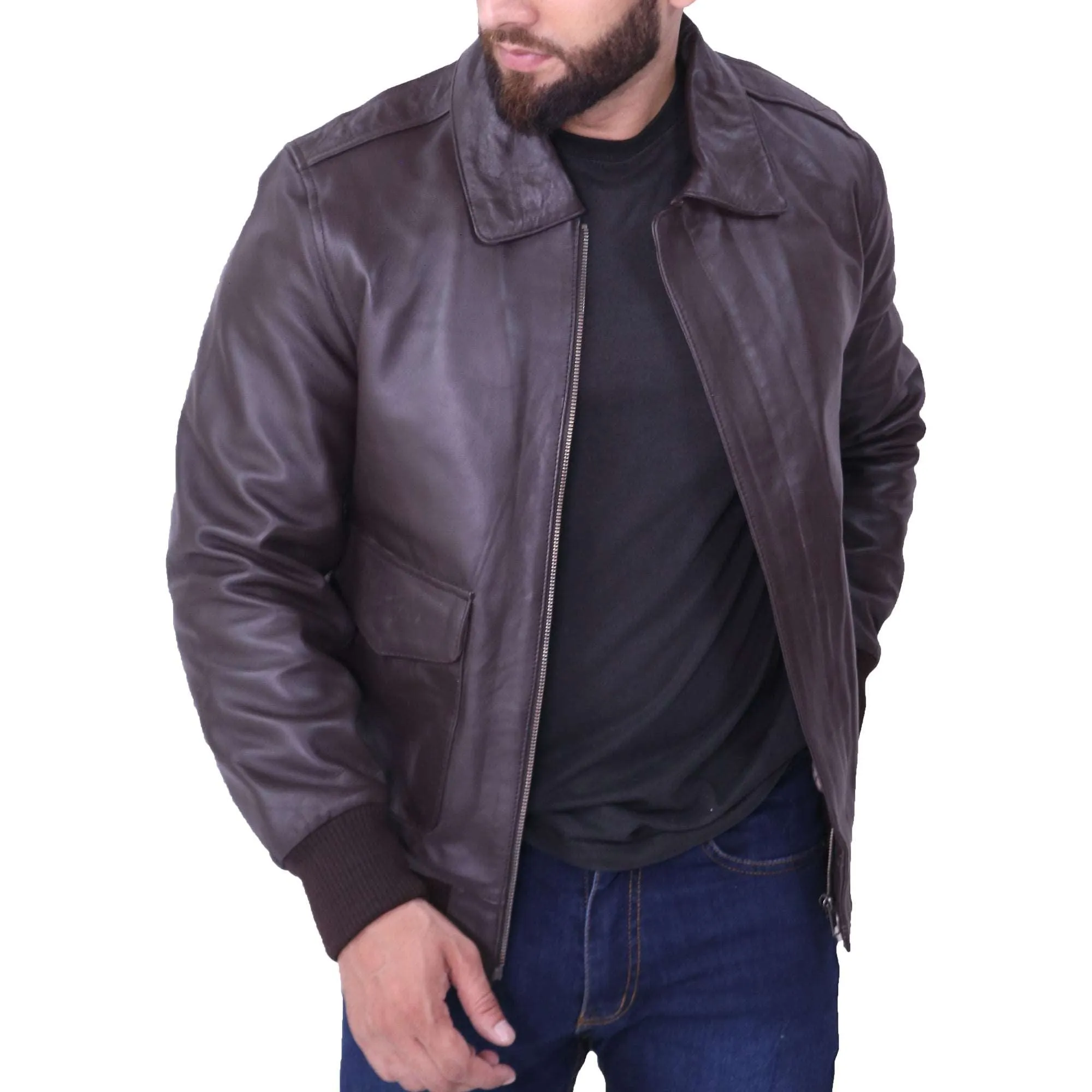 Men's A2 Airforce Flight Brown Jacket