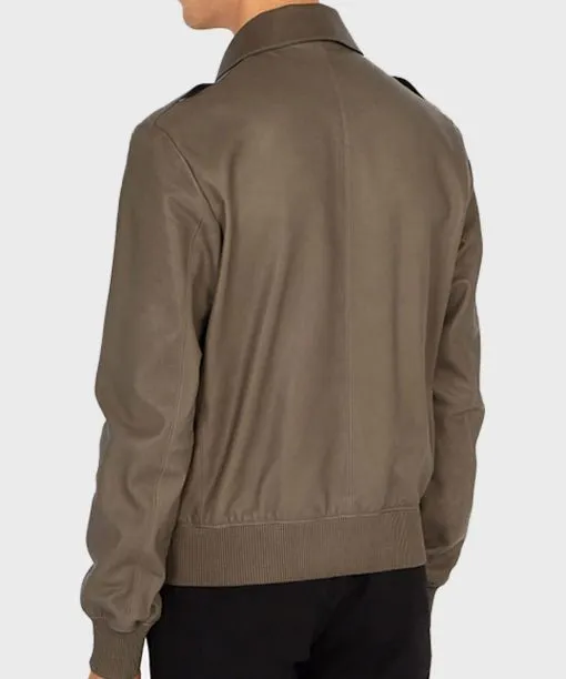 Men's Brown Aviator Bomber Jacket