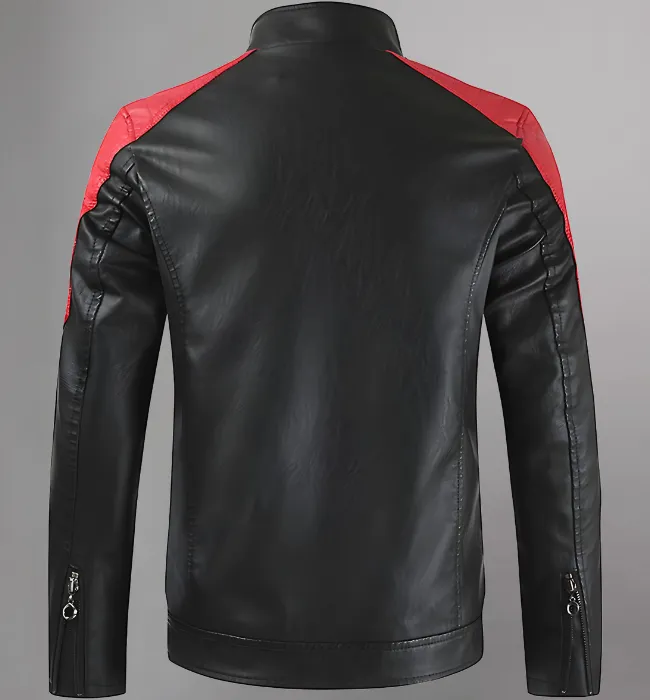 Men's cafe Racer Retro Motorcycle Leather Jacket