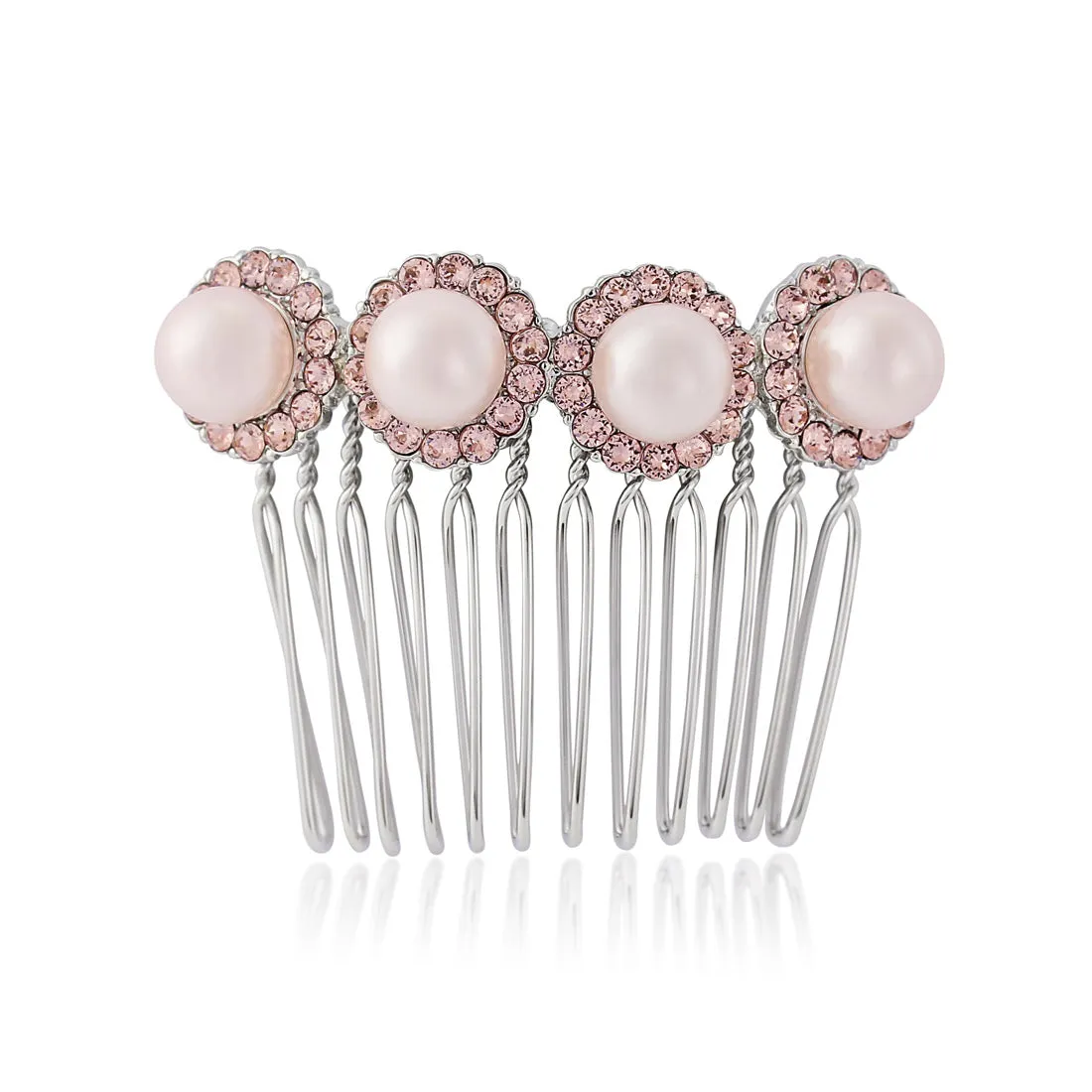 Misty Rose Hair Comb