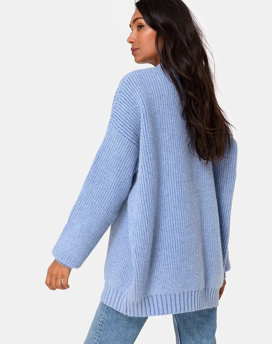 Mody Jumper in Blue Rib