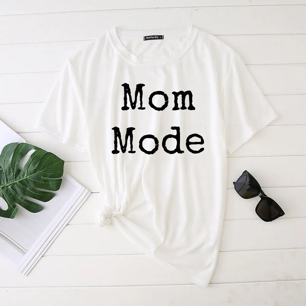 Mom Mode Top Women Kawaii Harajuku T-shirts