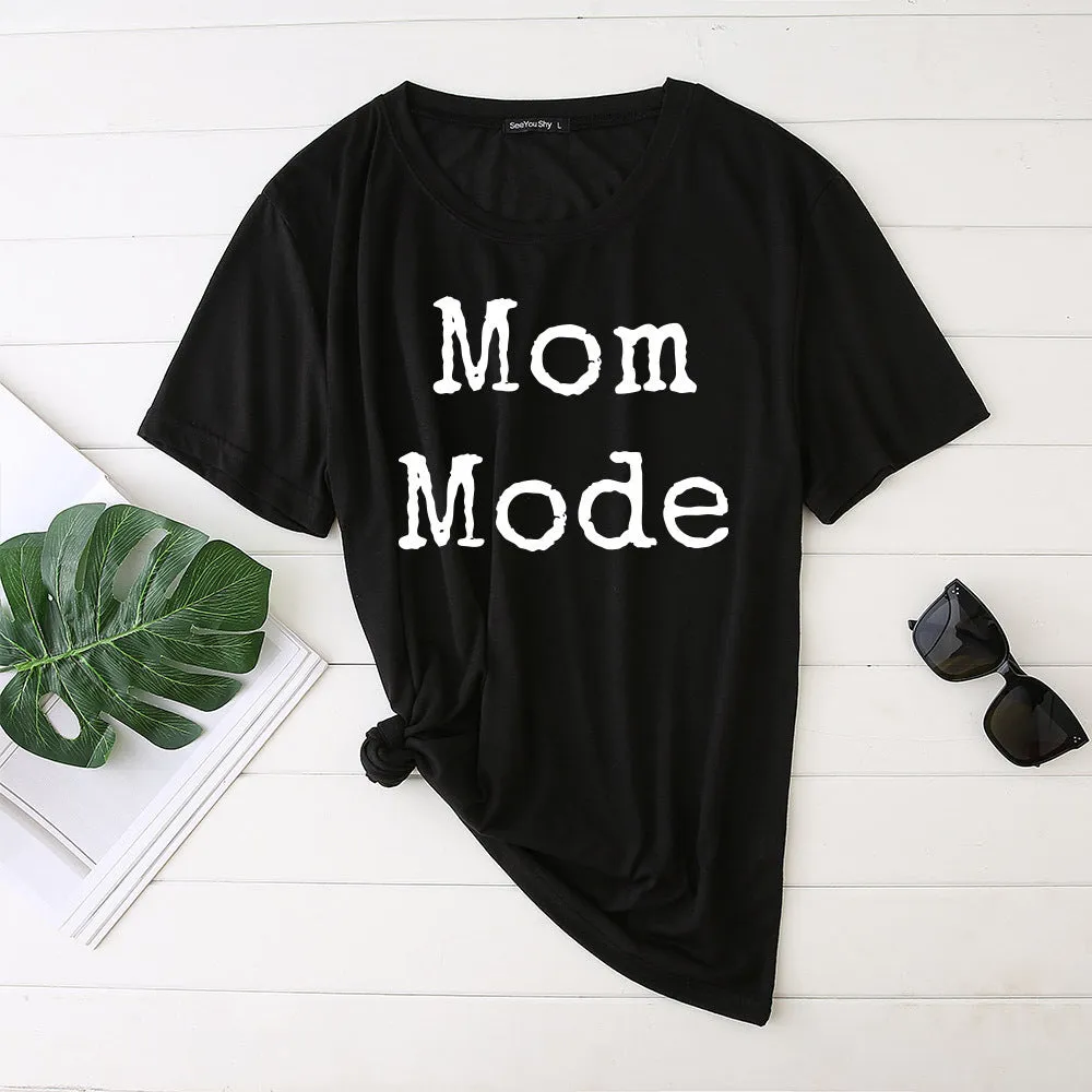 Mom Mode Top Women Kawaii Harajuku T-shirts