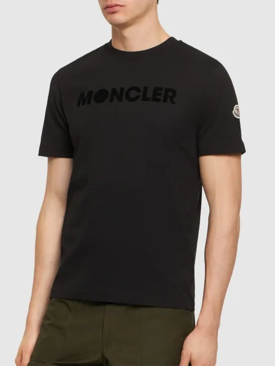 Moncler   Logo cotton jersey t-shirt 