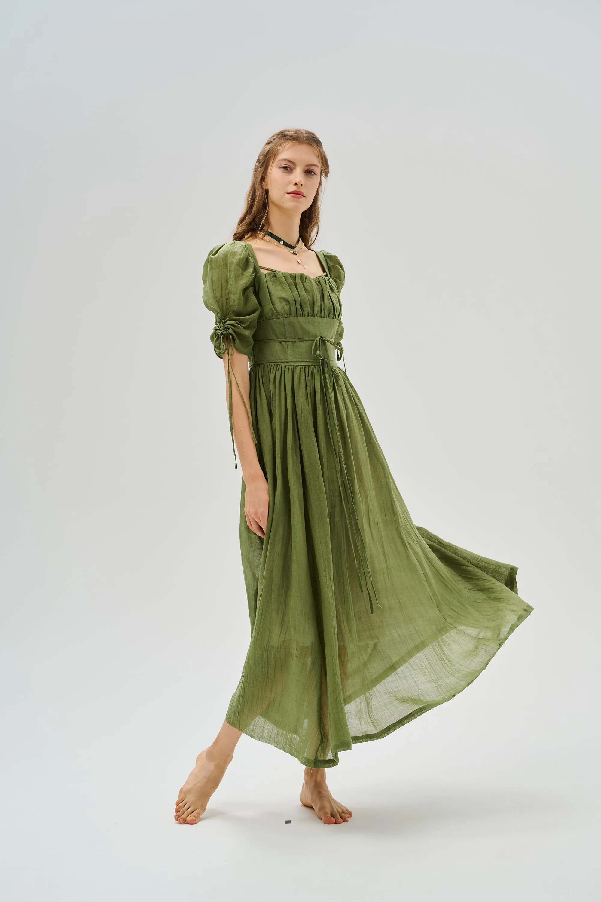 Monette 27 | Corset Linen Dress