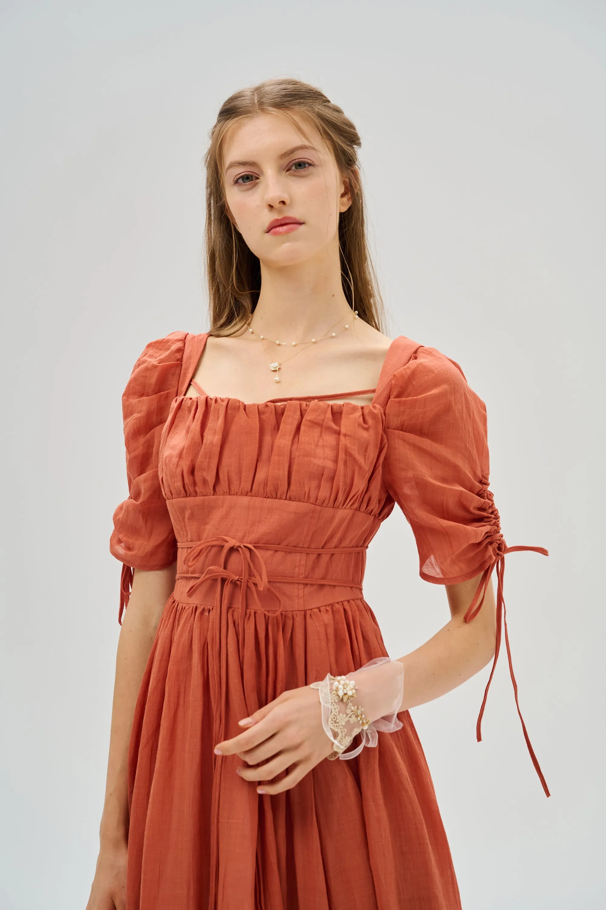 Monette 27 | Corset Linen Dress