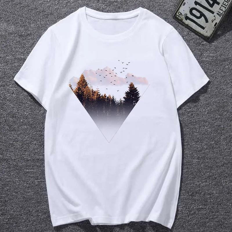 Natural Scenery Crew Neck T-Shirt