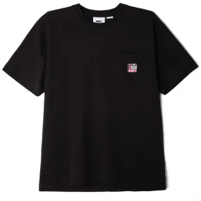 Obey Point Organic Pocket T-Shirt - Black