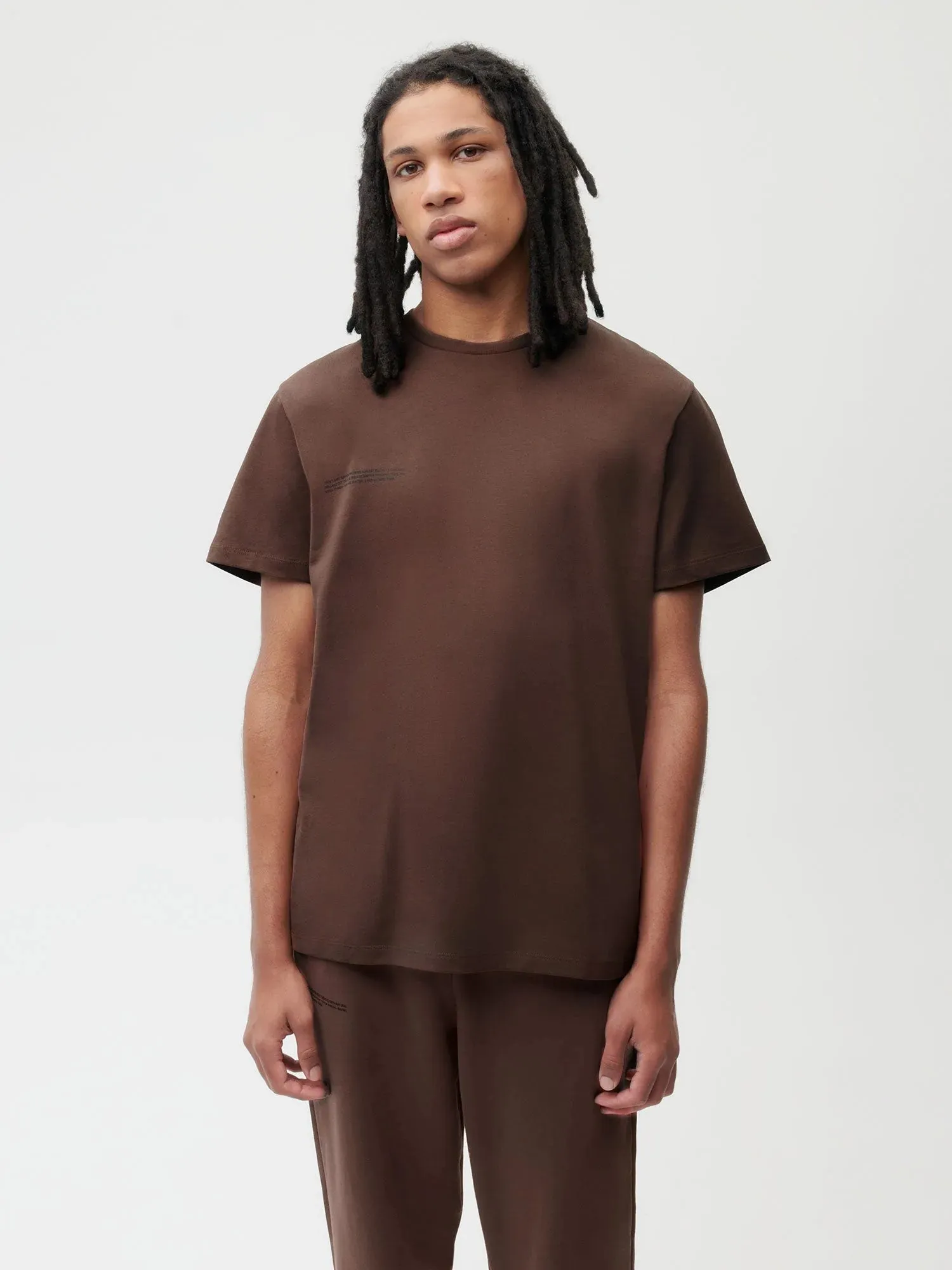 Organic Cotton T-shirt with C-FIBER™ AW22—chestnut brown