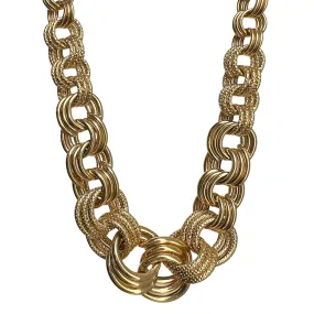 P R E - L O V E D // graduated rolo / 10k yellow gold graduated round link necklace / 17.25", 10g