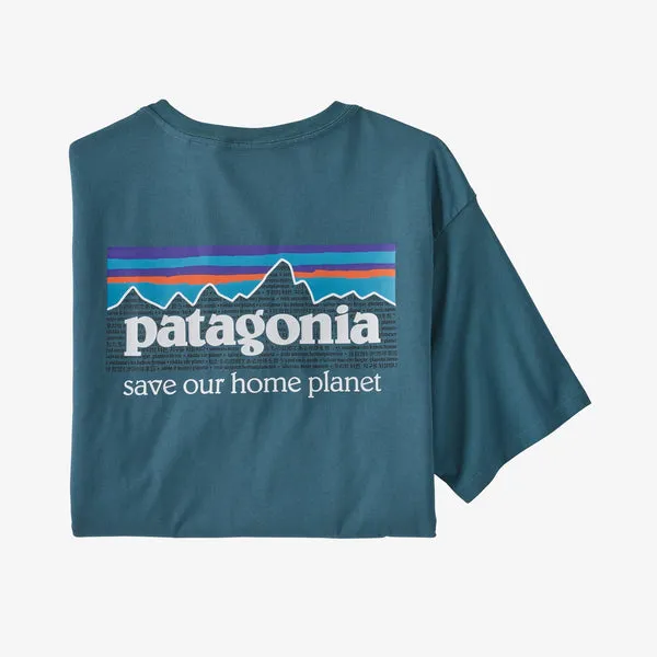 Patagonia P-6 Mission Organic T-Shirt - Abalone Blue