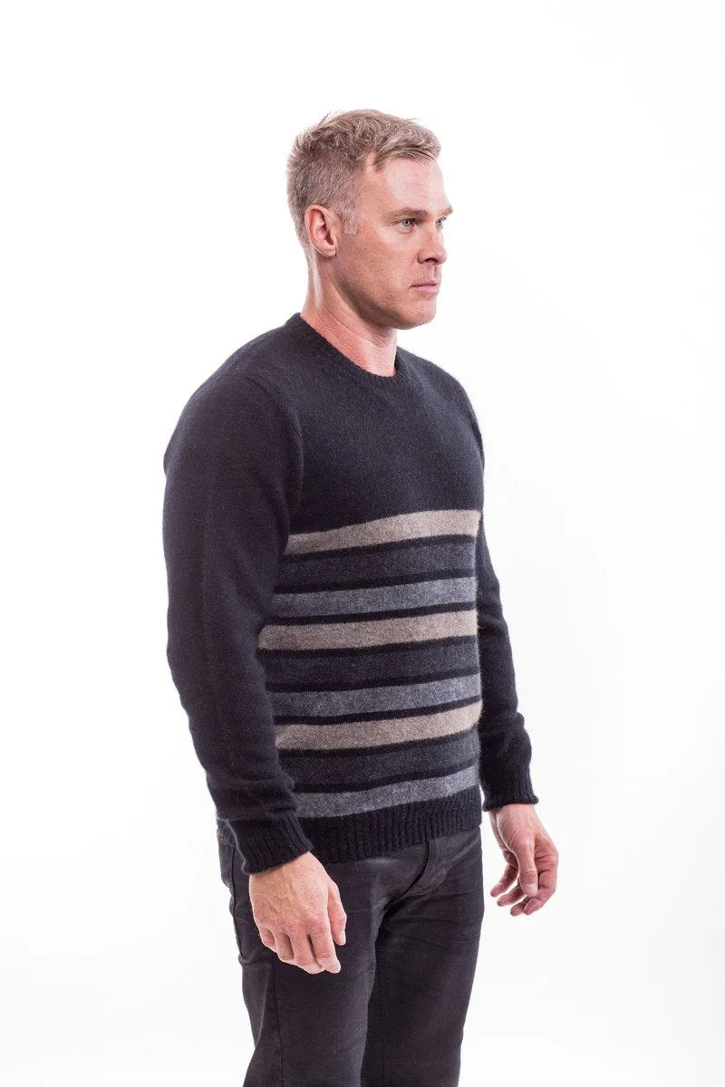 Possum Merino Stripe Crew Neck Jumper