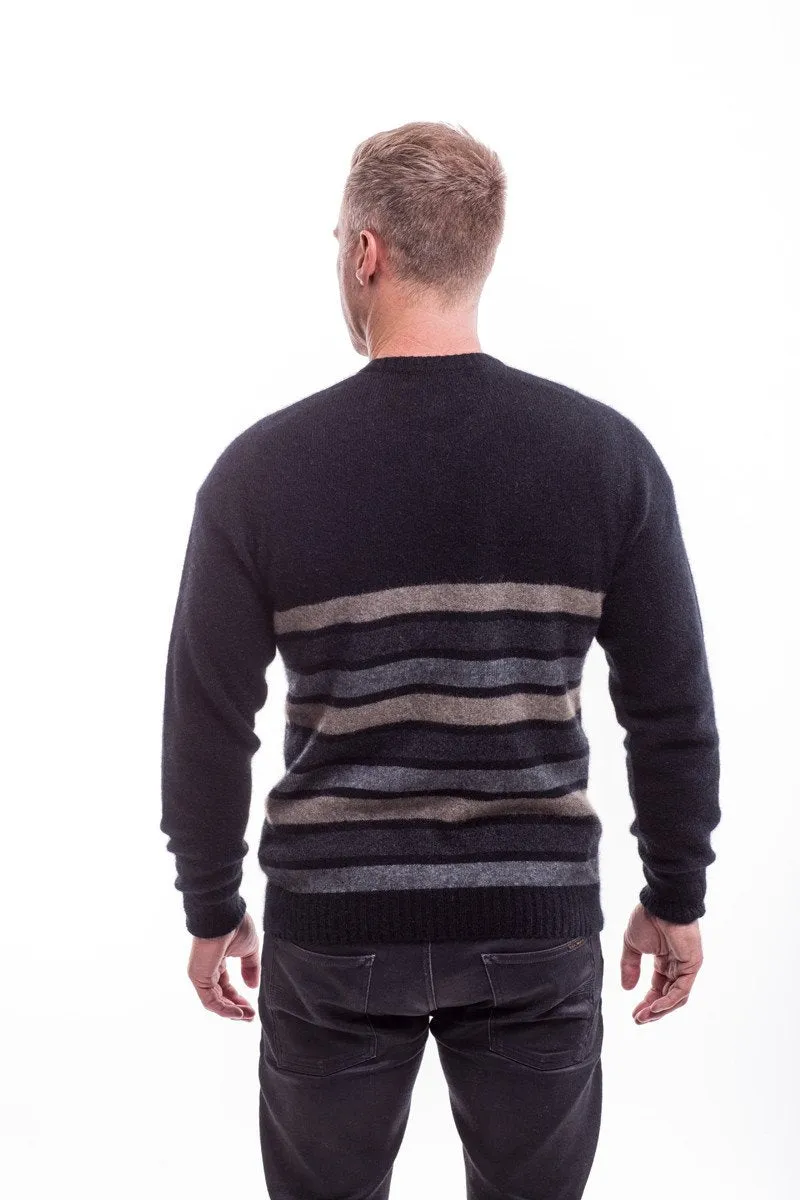 Possum Merino Stripe Crew Neck Jumper