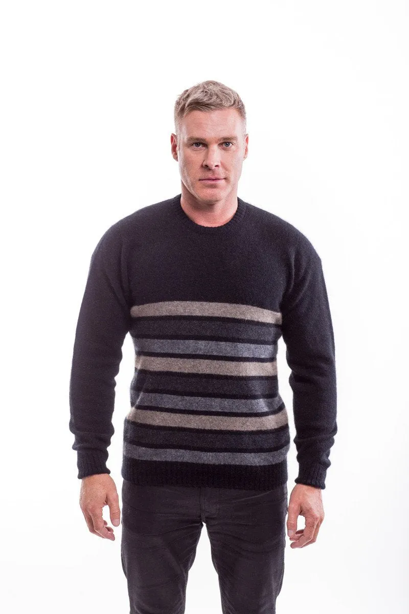 Possum Merino Stripe Crew Neck Jumper