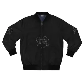 "Life Screams" Minimalist Bomber Jacket