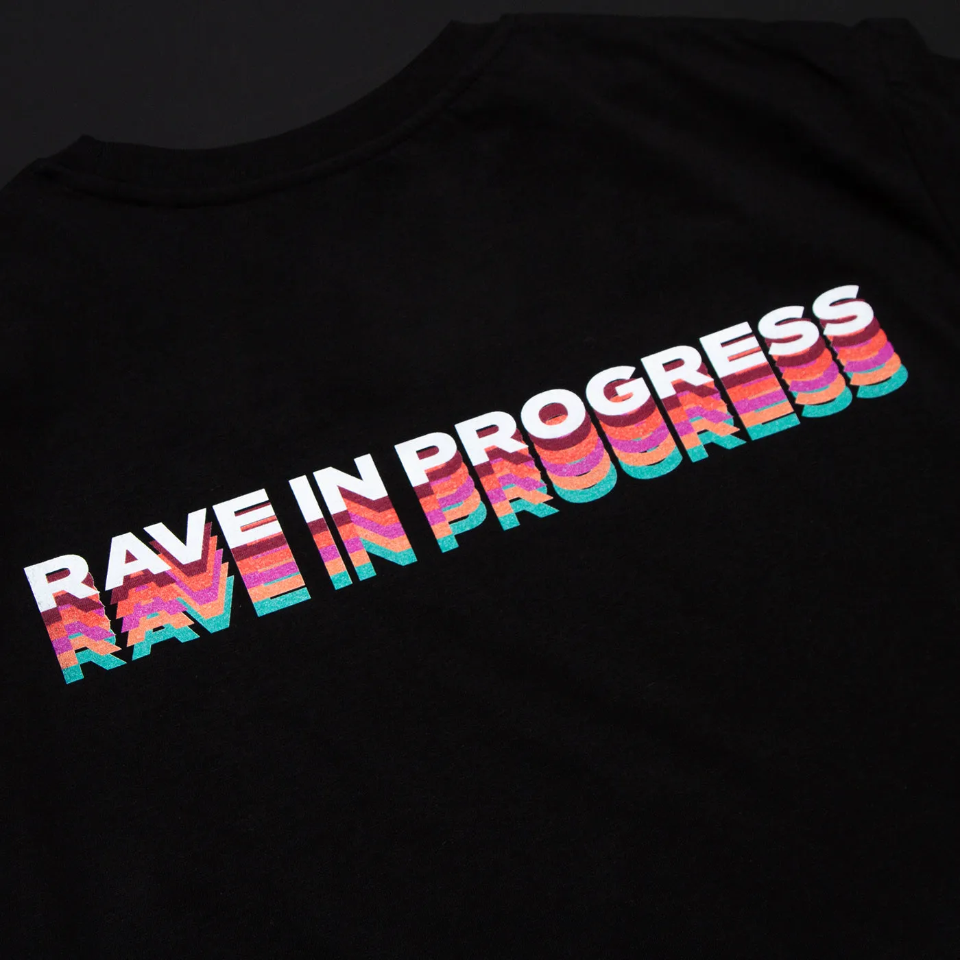 Rave in Progress Remixed Back Print - Tshirt - Black