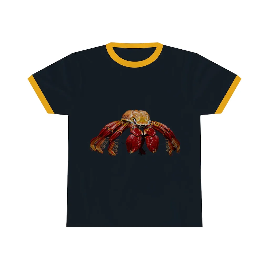 Red Crab Unisex Ringer Tee