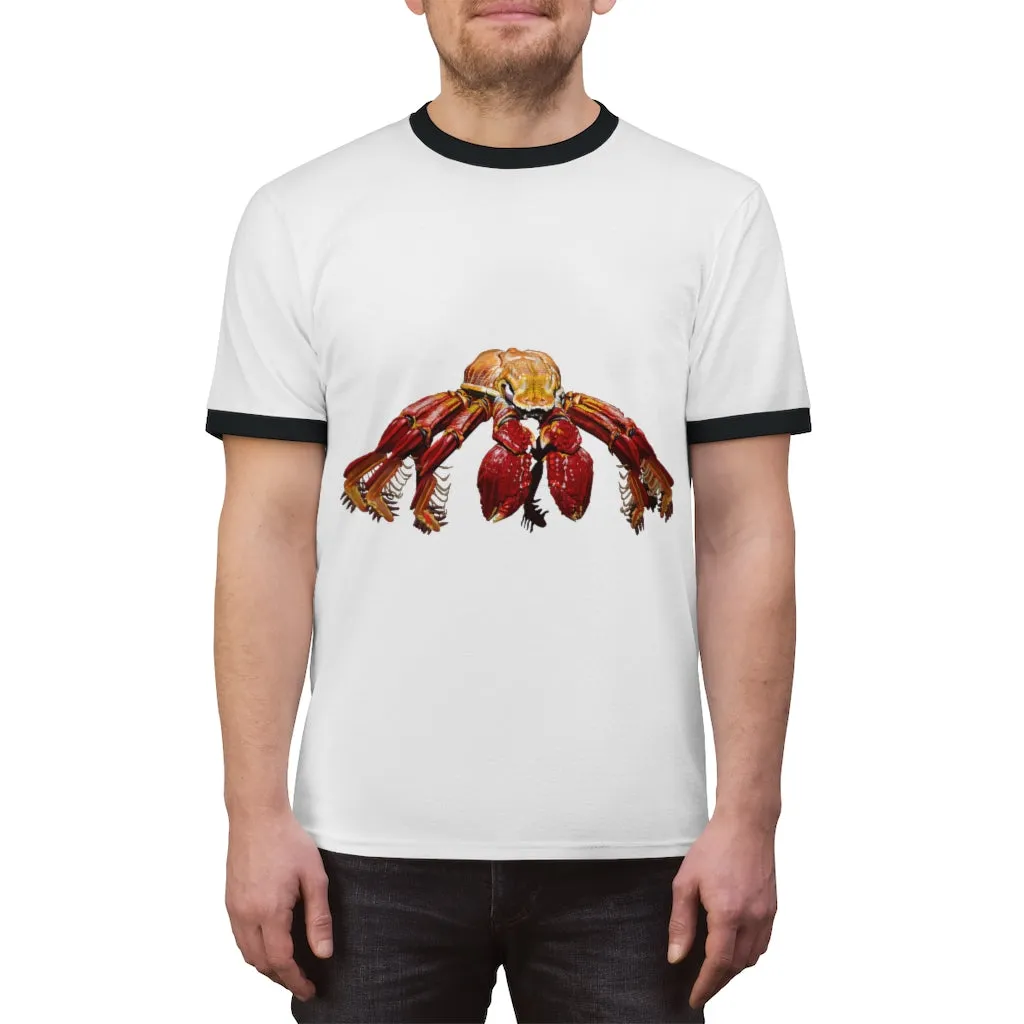 Red Crab Unisex Ringer Tee