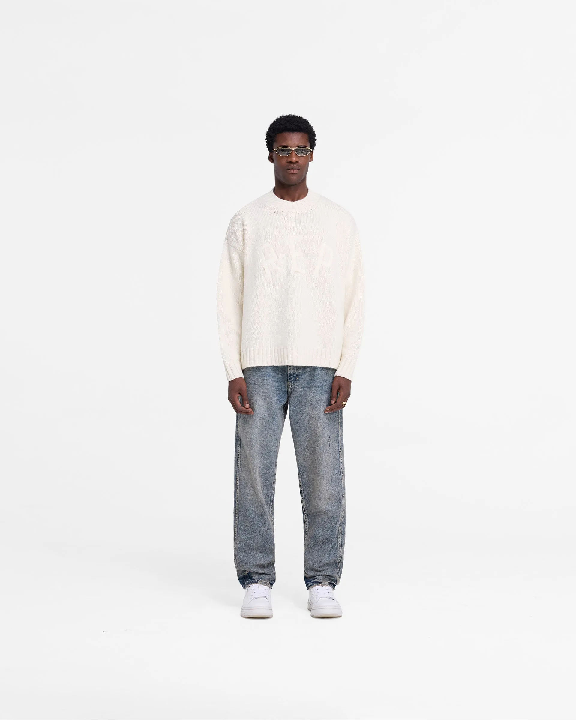 Rep Knit Jumper - Oat