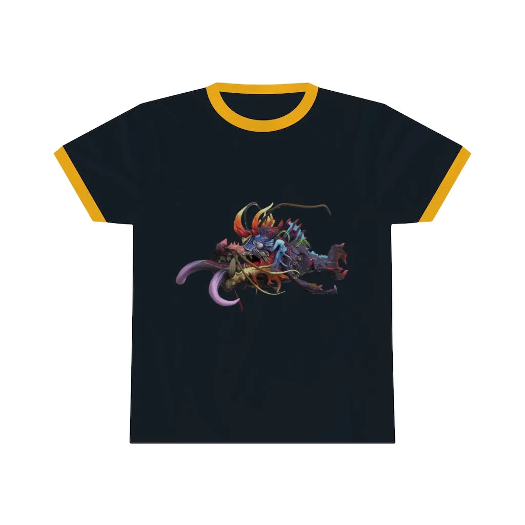 Ryuuk the Fish Dragon God Unisex Ringer Tee