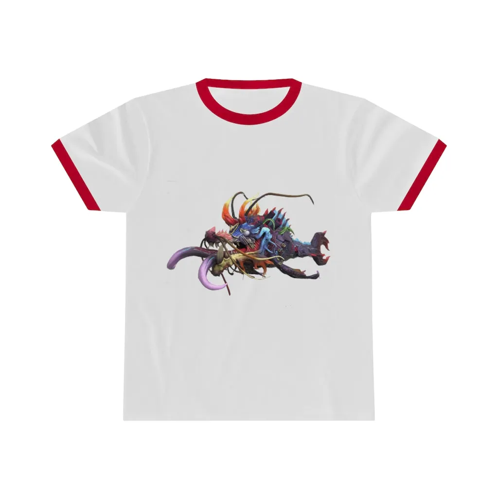 Ryuuk the Fish Dragon God Unisex Ringer Tee