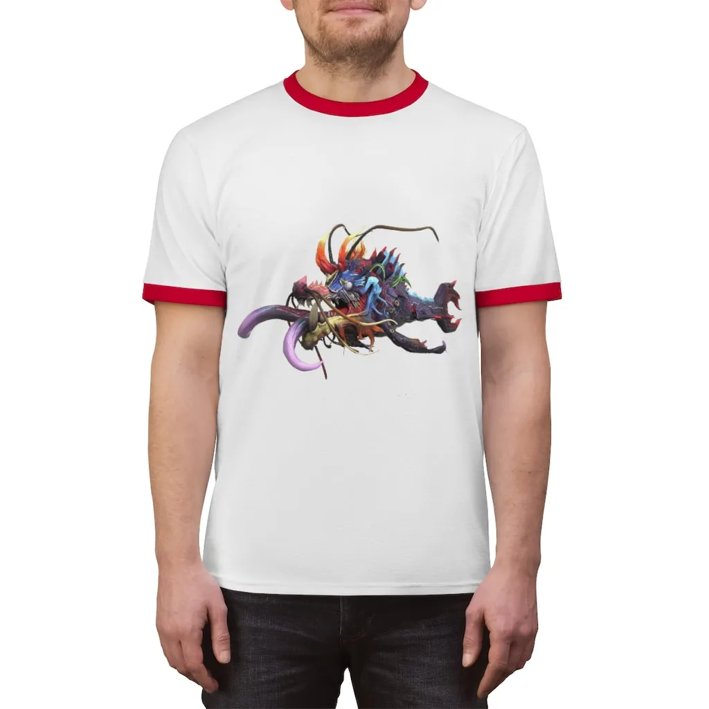 Ryuuk the Fish Dragon God Unisex Ringer Tee