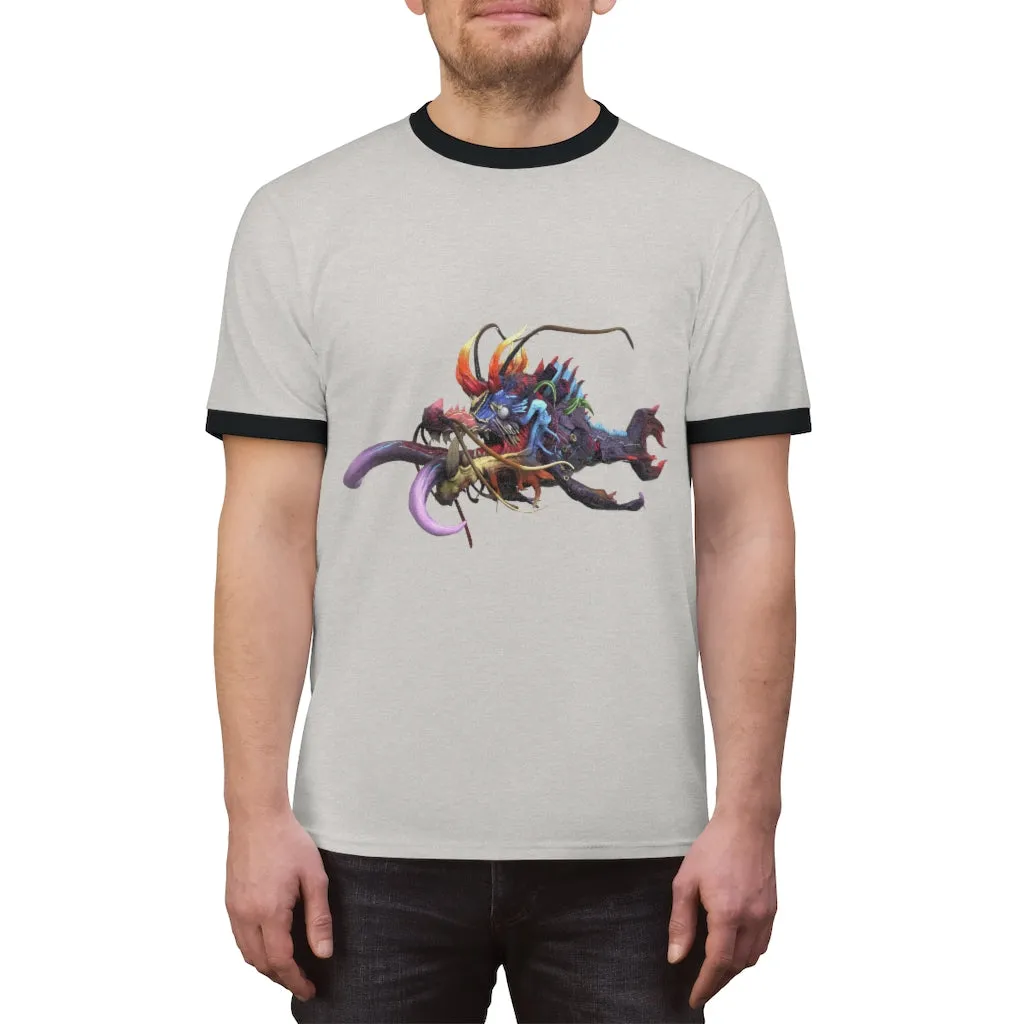 Ryuuk the Fish Dragon God Unisex Ringer Tee