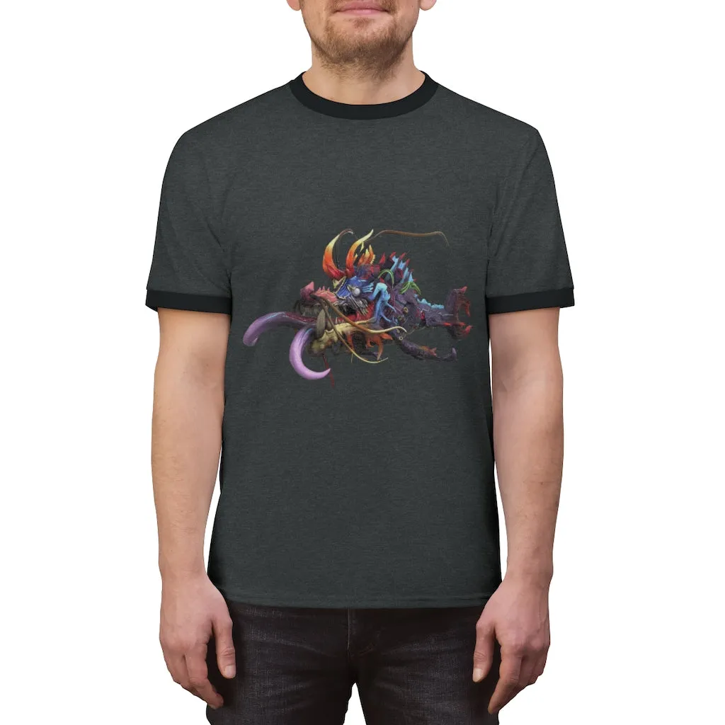 Ryuuk the Fish Dragon God Unisex Ringer Tee