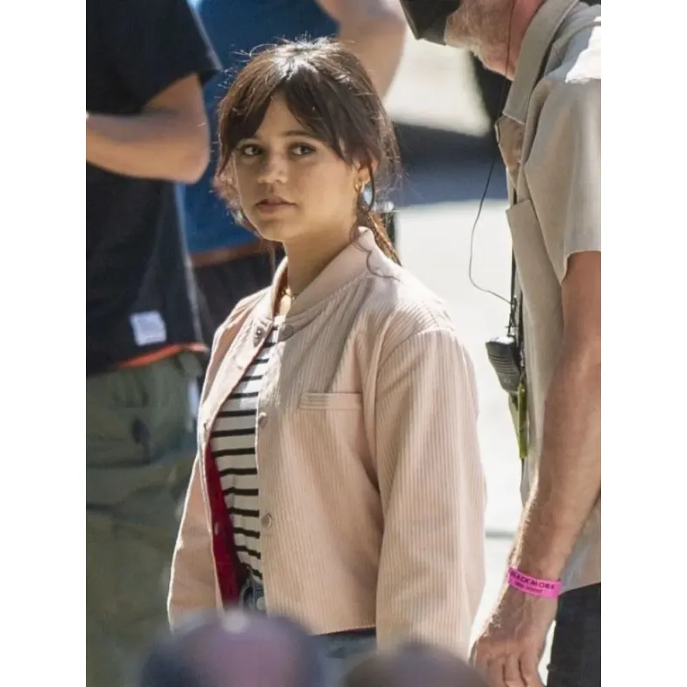 Scream 6 2023 Jenna Ortega Pink Bomber Jacket