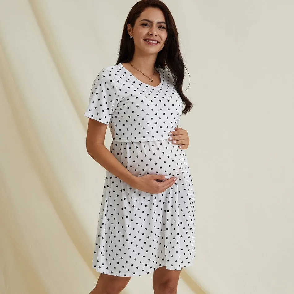 Smallshow Maternity Nursing Dresses