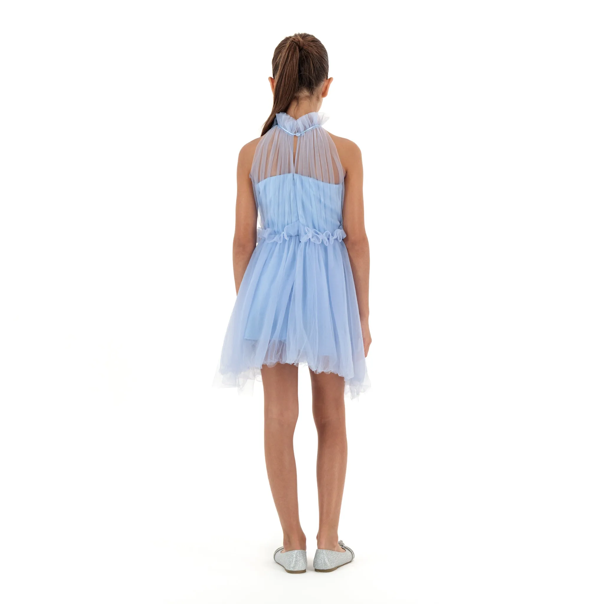 Soft Sapphire Girl's Tulle Dress