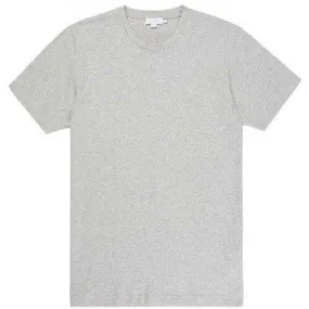 Sunspel Organic Riviera T-Shirt Grey Melange