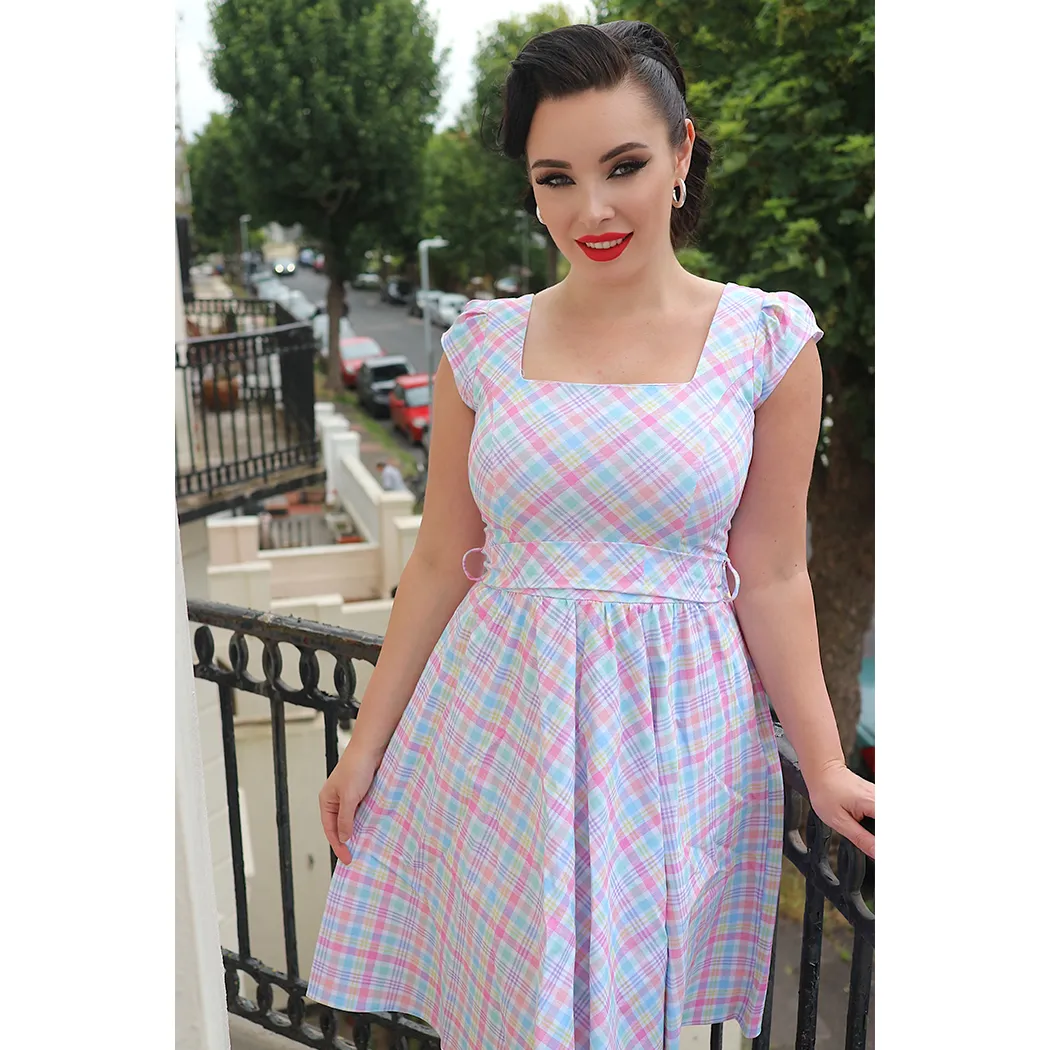 Swing Dress - Pastel Gingham