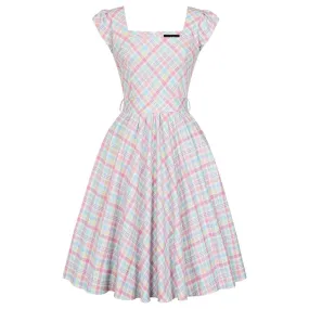 Swing Dress - Pastel Gingham