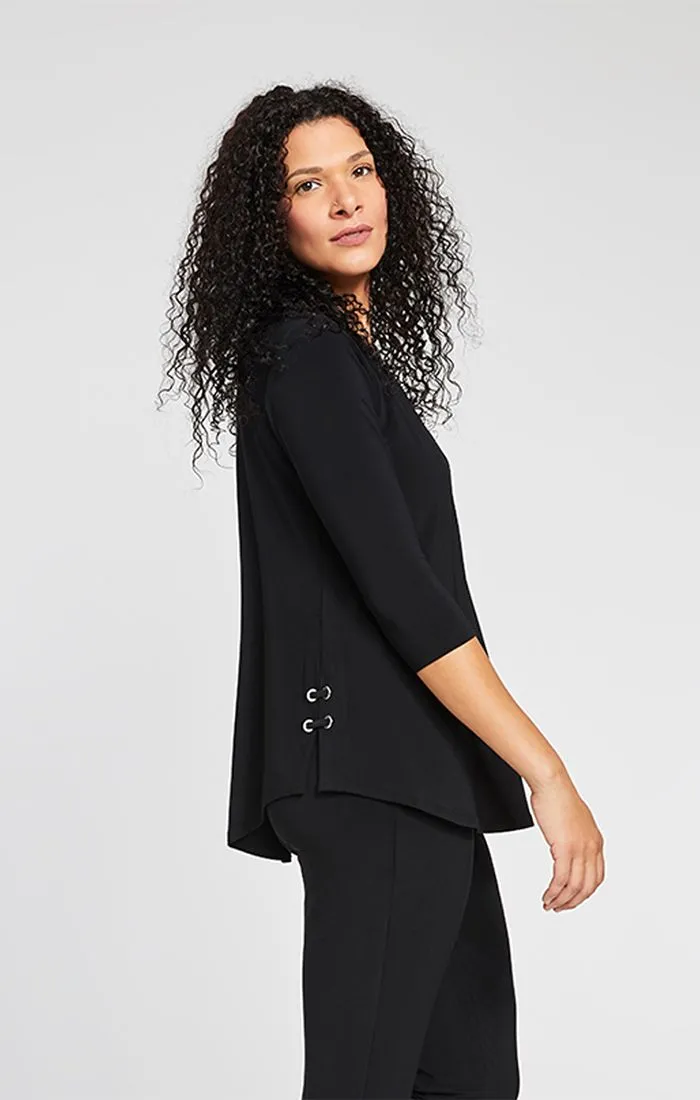 Sympli, 22208 Halo Henley , 3/4 sleeve