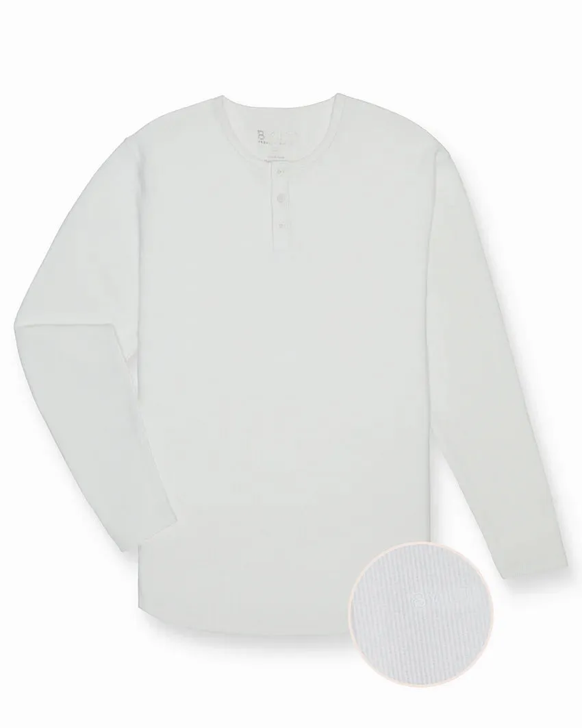 Thermal Henley Drop-Cut Long Sleeve