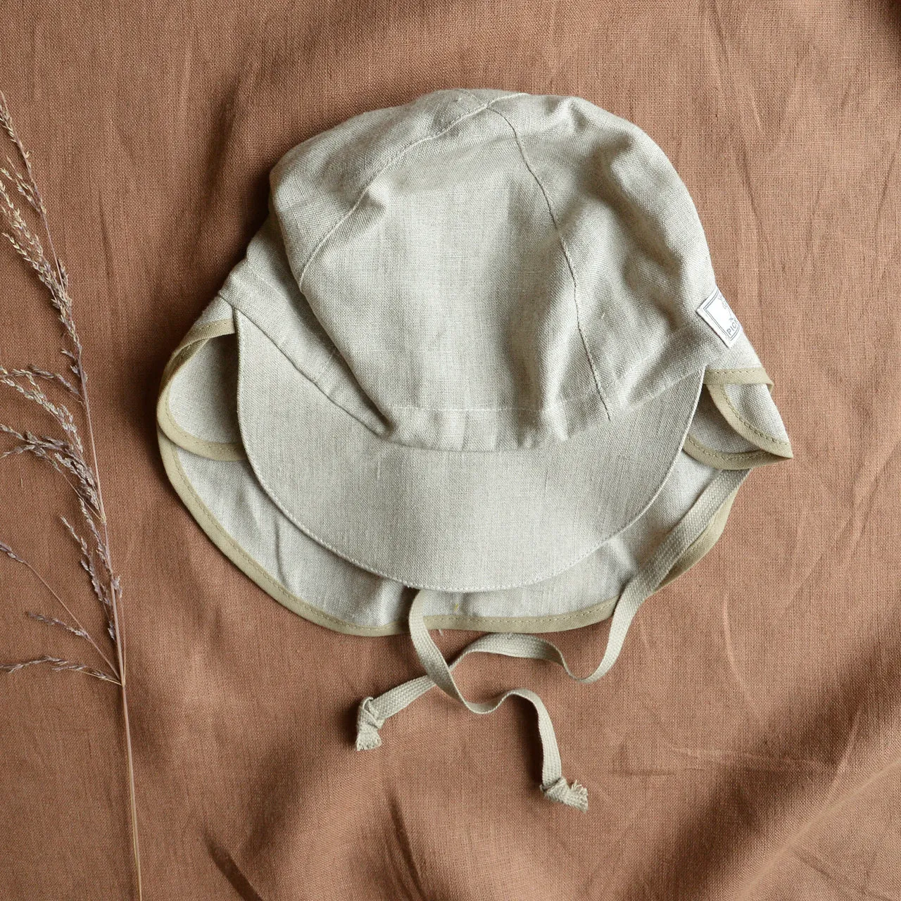 Tom Baby Legionnaire Sun Cap with Ear Cover - 100% Organic Linen (1m-4y )