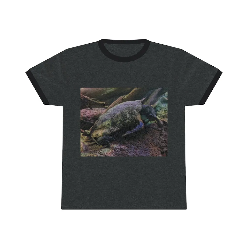 Turtle Unisex Ringer Tee