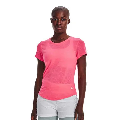 Under Armour Women's Streaker T shirt - Neon Pink