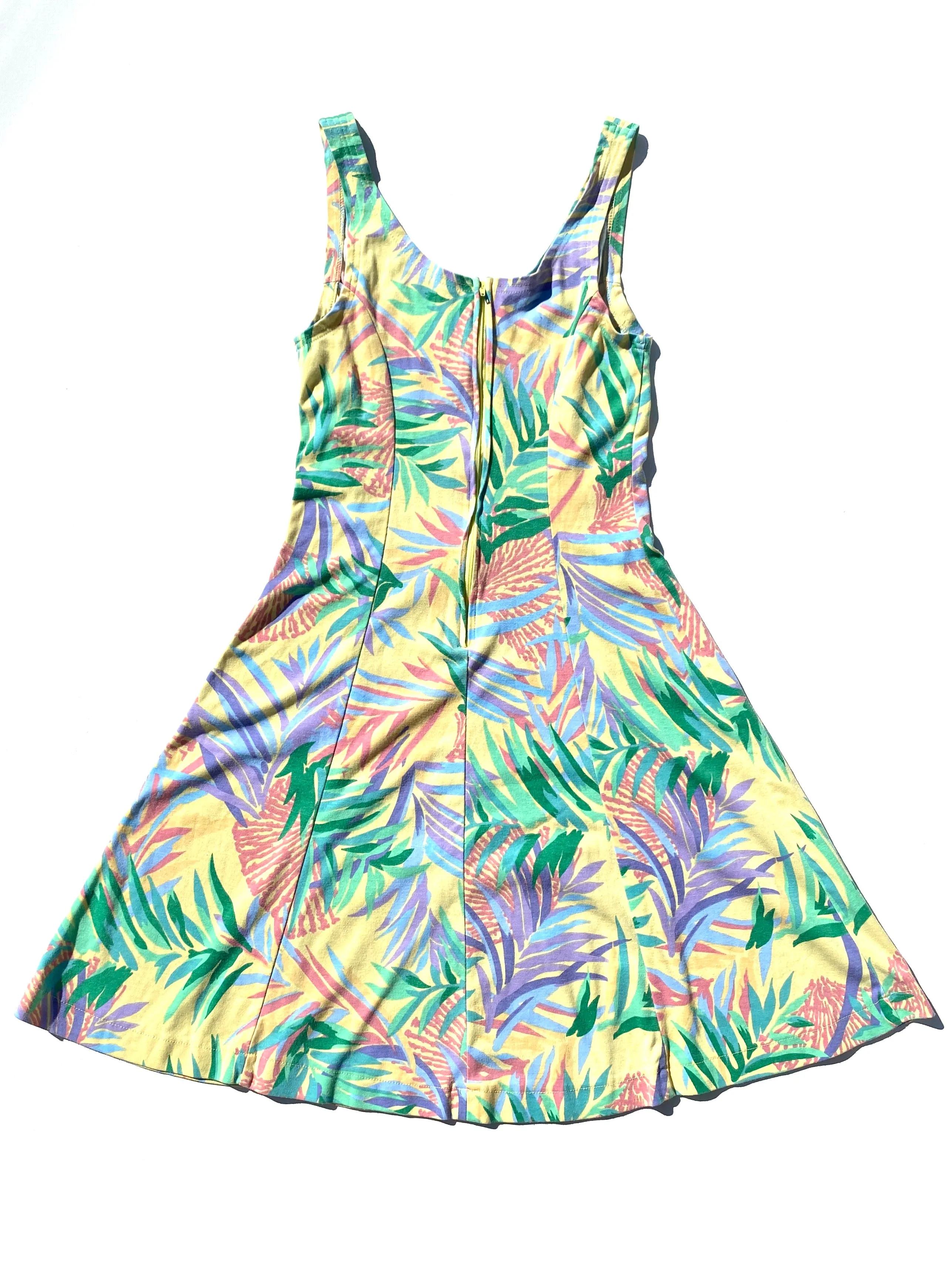 VINTAGE: Sun Dress - Pastel Palms