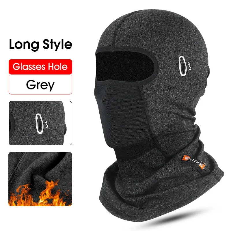 Winter Fleece Cycling Cap Hat Men Women Sport Scarf Balaclava Neck Warmer Windproof Ski Bicycle Motorcycle Running Headwear