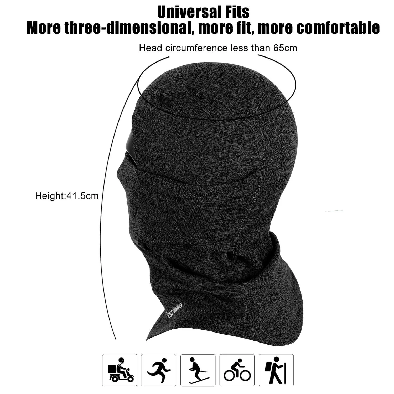 Winter Fleece Cycling Cap Hat Men Women Sport Scarf Balaclava Neck Warmer Windproof Ski Bicycle Motorcycle Running Headwear