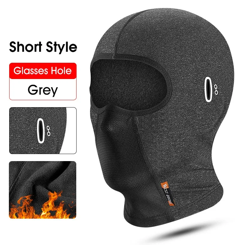 Winter Fleece Cycling Cap Hat Men Women Sport Scarf Balaclava Neck Warmer Windproof Ski Bicycle Motorcycle Running Headwear