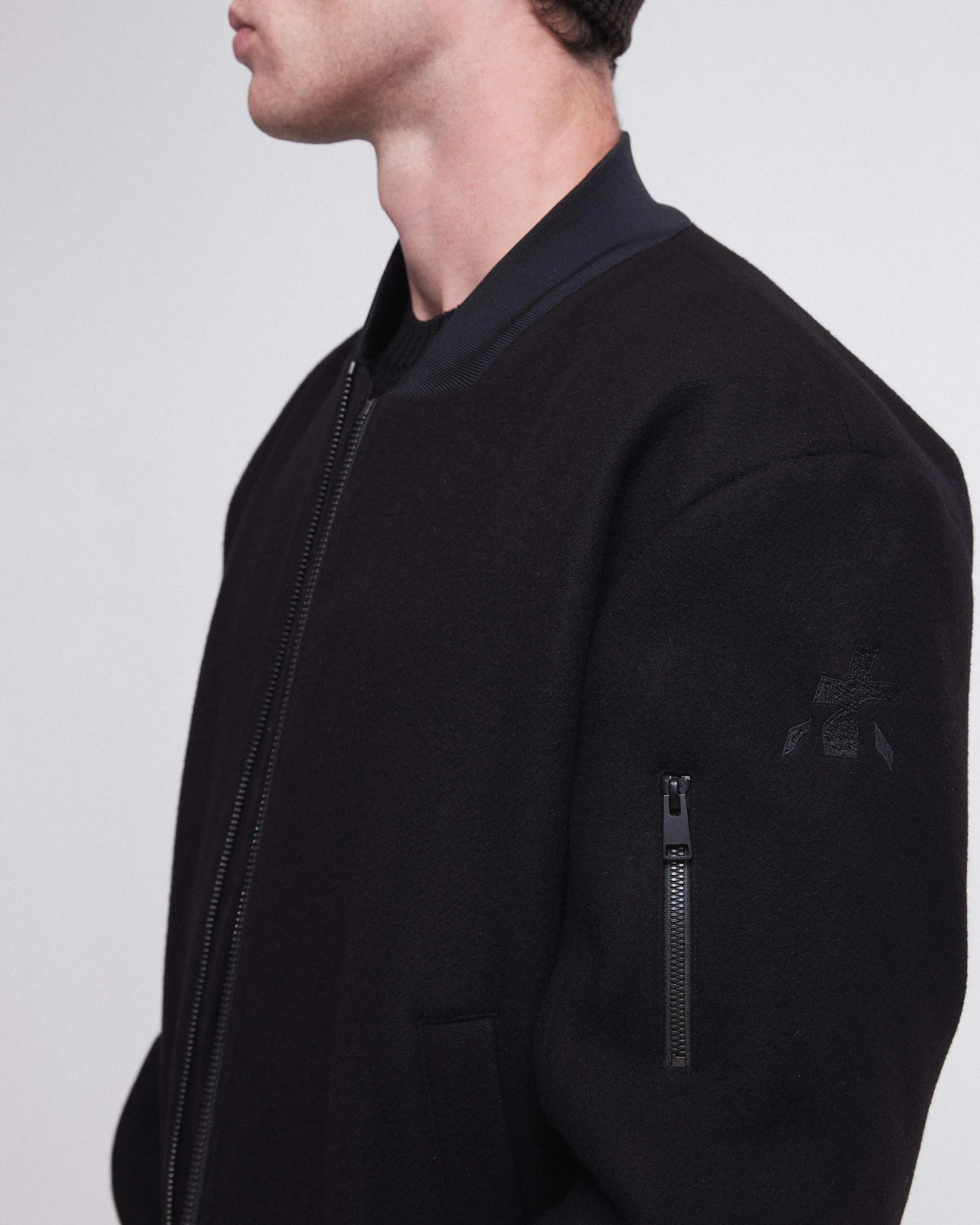 Wool Blouson Black PR402100